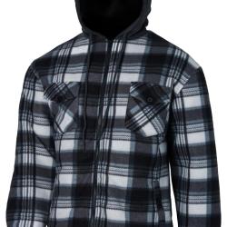 Chemise Treeland Sherpa Polaire Grise Blanc