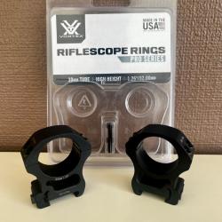 Colliers de montage VORTEX PRO SERIES - Diam&egrave;tre 30mm - Hauteur 32mm