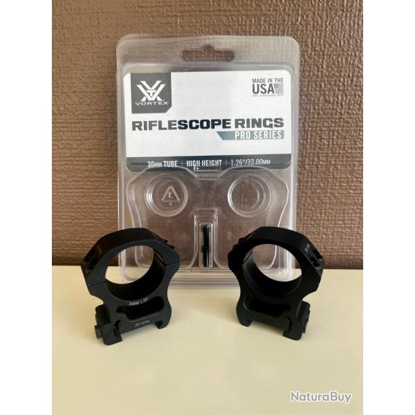 Colliers de montage VORTEX PRO SERIES - Diam�tre 30mm - Hauteur 32mm