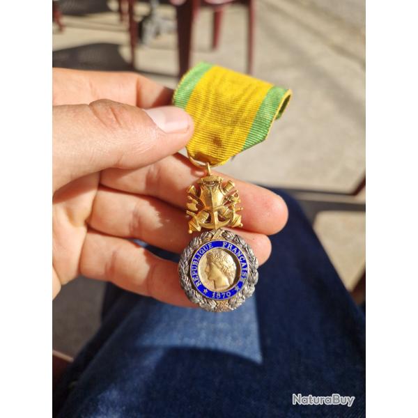 M�daille militaire 1870, valeur et discipline