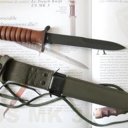 Couteau de combat 2&eacute;me GM "US M3" / 65&eacute;me anniversaire / H. Boker and Co 1943 reproduction.