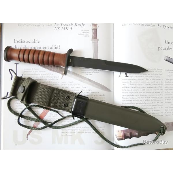 Couteau de combat 2�me GM "US M3" / 65�me anniversaire / H. Boker and Co 1943 reproduction.