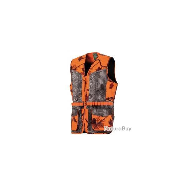 Gilet De Chasse Treeland Camouflage Orange/Forest