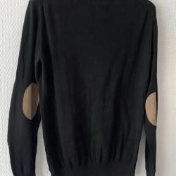 Pull coton Zaraknit gris noir T S