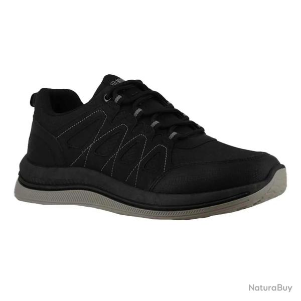 Baskets de marche homme synth�tiques noires - Tige basse 40