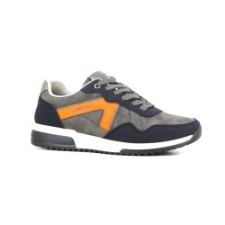 Baskets Homme Gris et Noir en Synth&eacute;tique - Tige Basse 43