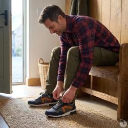Baskets Homme Gris et Noir en Synth&eacute;tique - Tige Basse 42