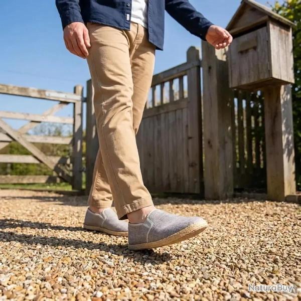 Chaussures Toile Homme Gris - Style D�contract� Basse 43