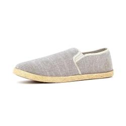 Chaussures Toile Homme Gris - Style D&eacute;contract&eacute; Basse 44