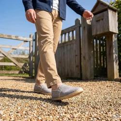 Chaussures Toile Homme Gris - Style D&eacute;contract&eacute; Basse 44