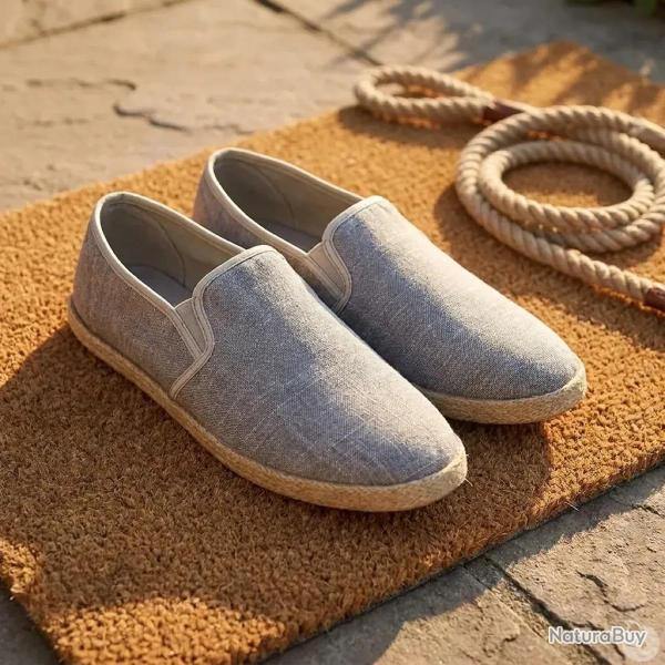 Chaussures Toile Homme Gris - Style D�contract� Basse 44