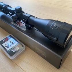 LUNETTE DE TIR 6-24X50 AIR FORCE OPTICS AO + colliers 30mm hats pour rail de 21mm