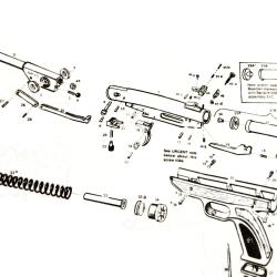 Weihrauch HW70: vis et rondelle exterieur pour pistolet &agrave; plombs HW 70