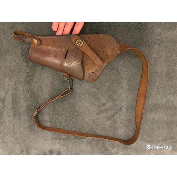 Holster us m7 epaule 1911 ww2 nominatif militaria ww2