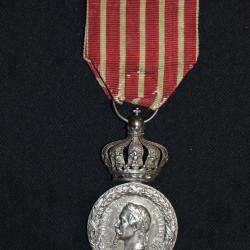 MEDAILLE CAMPAGNE D'ITALIE 1859- VARIANTE A COURONNE DE BARRE-SECOND EMPIRE-NAPOLEON III