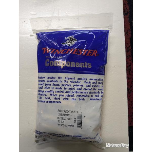 Douilles neuves 300 win mag Winchester