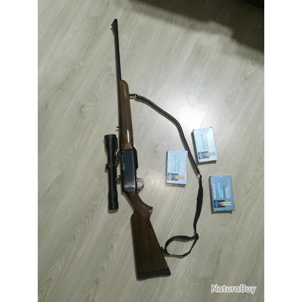 Browning bar cal 7 remg mag 61cm + lunette zeiss 1.5x6 42 montage eaw+ 3 bo�tes de balles