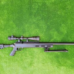 PACK-1 Carabine PCP Snowpeak M30C NOIR 6,35 mm 19,9 J.+ lunette 4-16 x 40AO + Kit puissan