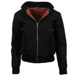 Veste Harrington vintage classique, coupe femme Noir