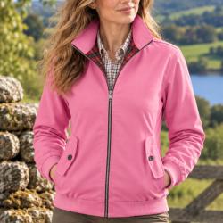 Veste Harrington vantage classique, coupe femme Rose