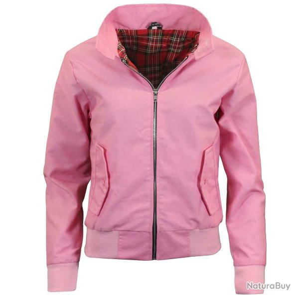 Veste Harrington vantage classique, coupe femme Rose