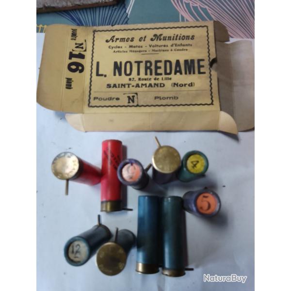 BOITE DE CARTOUCHES CAL 16 A BROCHE NO PL MELENGES