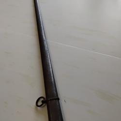 Fourreau de sabre  droit &agrave; un anneau de b&eacute;liere