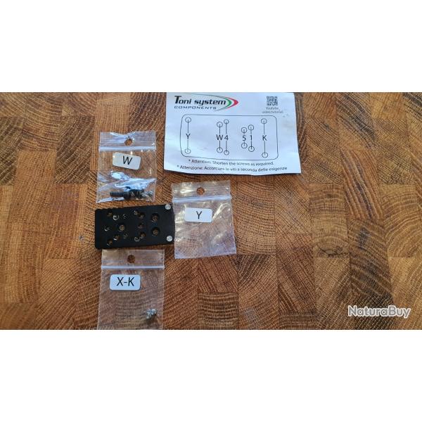 plaque red dot universelle RMR Toni System type B pour Springfield XDM Elite OSP