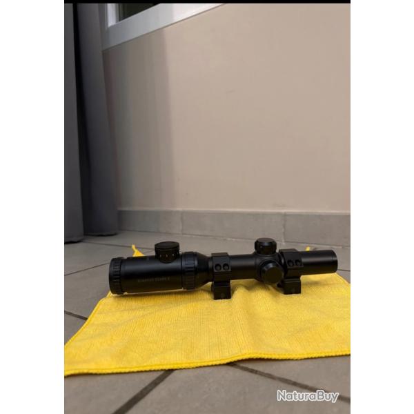 Lunette battue point rouge