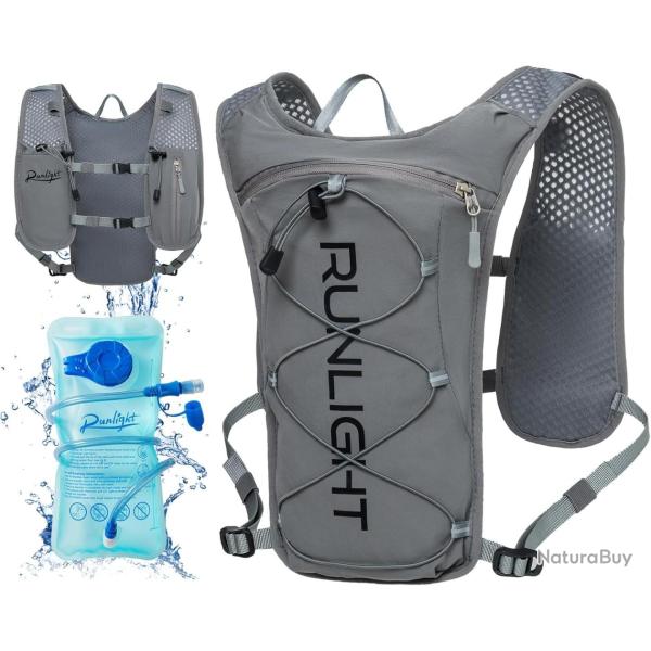 Gilet d'Hydratation Poche � Eau1,5L Sangles R�glables Cyclisme Course Sports Plein Air Randonn�e