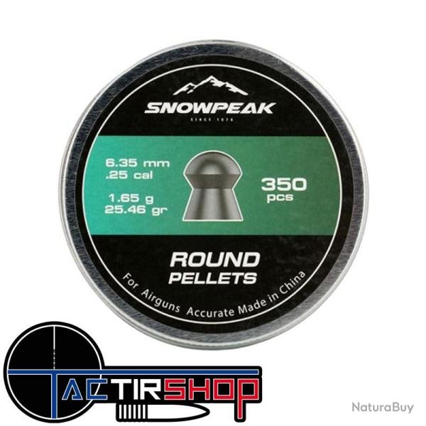 350 Plombs Snowpeak Accurate Heavy 6.35 mm 25.46 grains