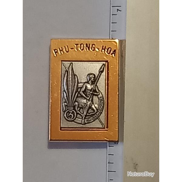 Insigne de la 2�me compagnie du 3�me r�giment �tranger d'infanterie (3�me REI) - Phu-Tong-Hoa