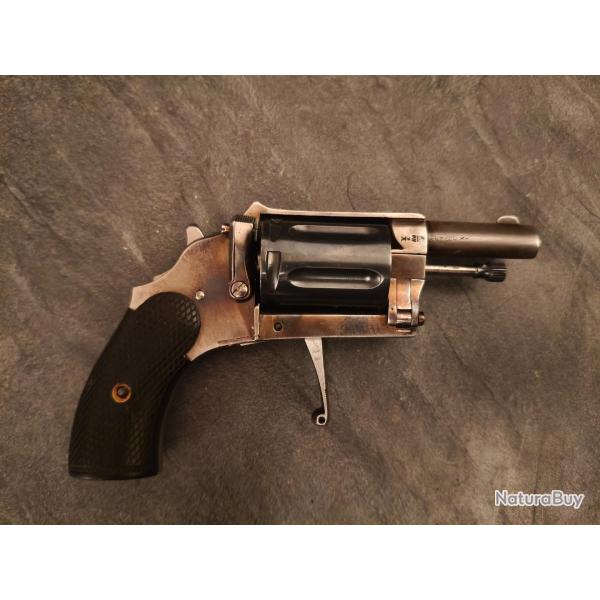 Rare Revolver Velodog Emilie Warnant 6mm PV 6 coups, barillet basculant avec �jecteur fin du XIX �me