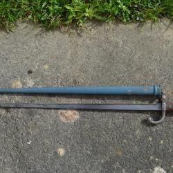 Ba&iuml;onnette Gras "L. Deny Paris 1881" avec fourreau peint "bleu horizon" - 1&egrave;re GM