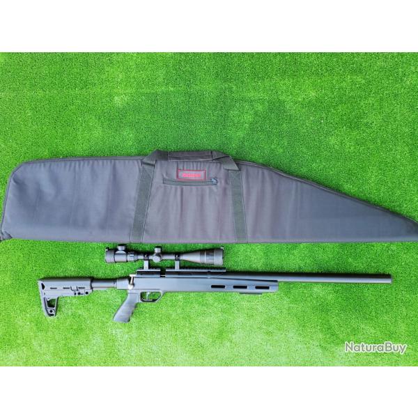 PACK 5 Carabine PCP Snowpeak M30C NOIR 6,35 mm 19,9 J.+ lunette 4-16 x 40AO + Kit puissan