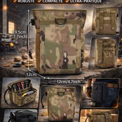 Pochette Tactique Multi-Rangement &Eacute;tanche Molle 3-5L Couleur CP