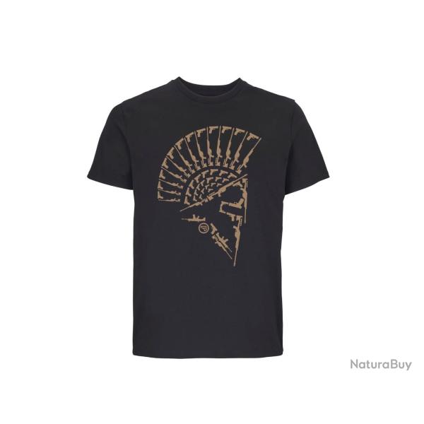 Neuf T-shirt mixte Spartiate Noir [plusieurs tailles]