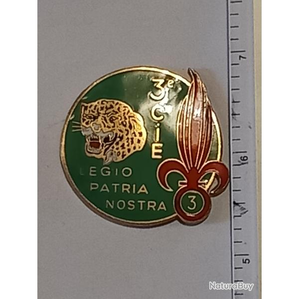 Insigne du 3�me compagnie du 3�me r�giment �tranger d'infanterie (3�me REI) - Type I (Pr�coce)