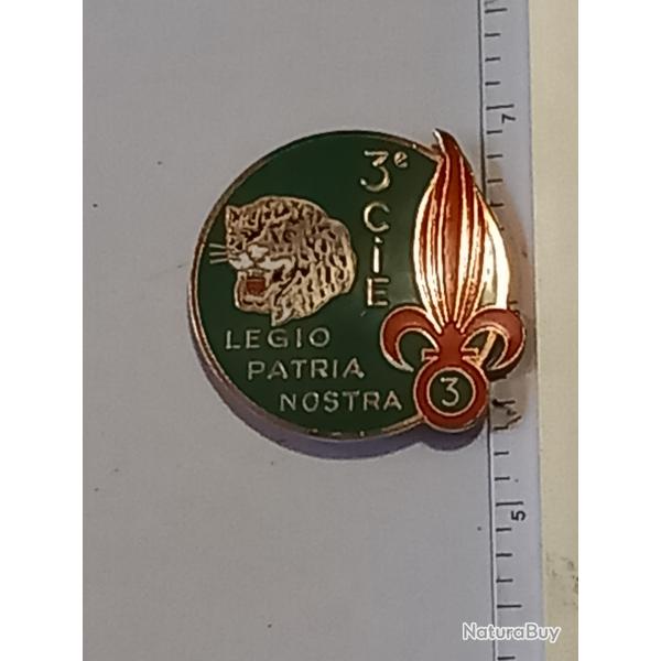 insigne de la 3�me compagnie du 3�me r�giment �tranger d'infanterie (3�me REI) - Type I (Prototype)