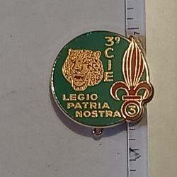 Insigne de la 3&egrave;me compagnie du 3&egrave;me r&eacute;giment &eacute;tranger d'infanterie (3&egrave;me REI) - Type II (matricul&eacute;)