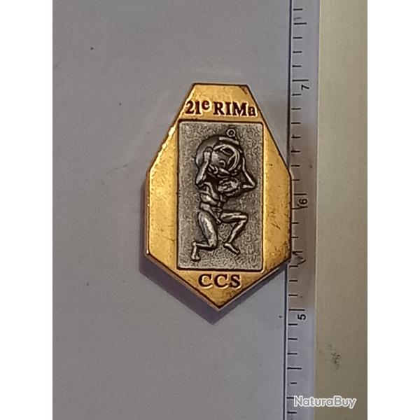 Insigne de la compagnie de commandement et de soutien (CCS) du 21�me RIMa