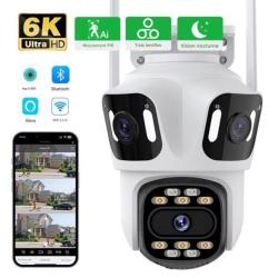 Cam&eacute;ra Sans Fil 360&deg; WIFI D&eacute;tection Humaine Vision Nocturne IP66 Auto Tracking Audio Bidirectionnel