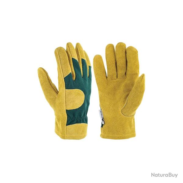 Gants de travail cuir Black Fox - Taille 8 - Protection et dext�rit� pour la manutention du bois Tai