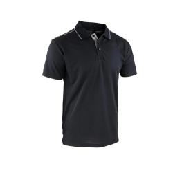 Polo Homme LMA&reg; Noir Manches Courtes Col Chemise