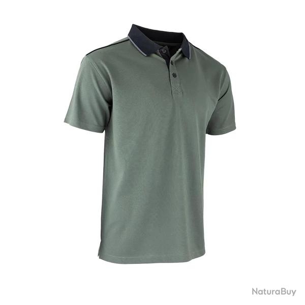 Polo Homme LMA� Col Chemise - Kaki L / XL