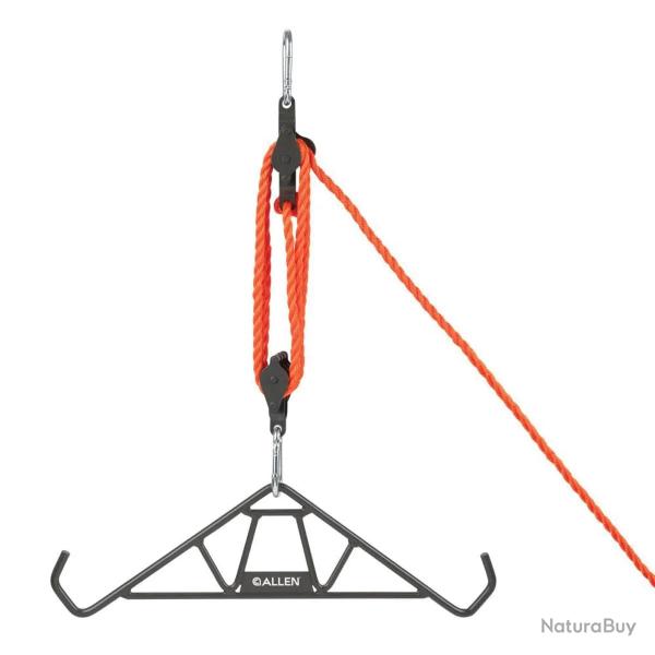 Palonnier et treuil robuste pour gros gibier - Charge max 544 kg
