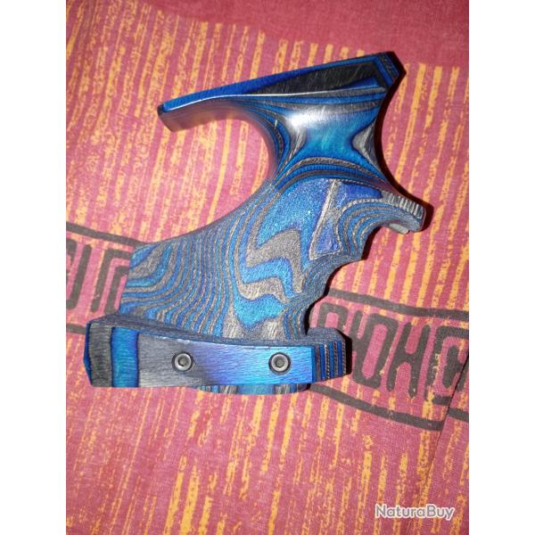 Crosse pour pistolet de comp�tition walther LP 400 plomb, bleu nuit