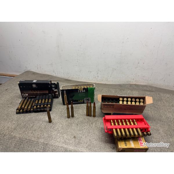 LOT DE 67 BALLES CALIBRE 7X64 - 1� sans prix de r�serve