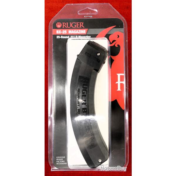 chargeur Ruger 10/22 BX-25 en 22lr, capacit� 25 cartouches