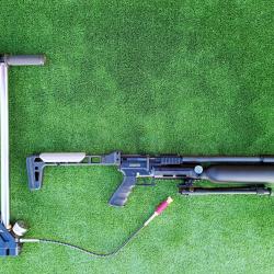 PACK-14 Carabine PCP SNOWPEAK AP900BTAN Cal. 6,35 mm 19,9 J. Bouteille aluminium + Valve Puissance